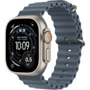 Apple Watch Ultra 3 GPS + Cellular 49 mm kućište od prirodnog titanija s remenom Anchor Blue Ocean