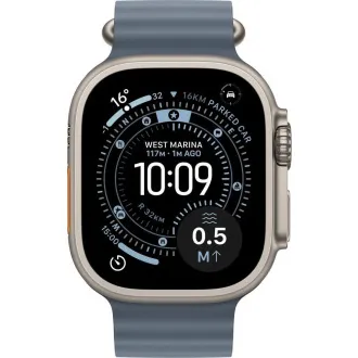 Apple Watch Ultra 3 GPS + Cellular 49 mm kućište od prirodnog titanija s remenom Anchor Blue Ocean Apple Watch Ultra 3 GPS + Cellular 49 mm kućište od prirodnog titanija s remenom Anchor Blue Ocean