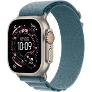 Apple Watch Ultra 3 GPS + Cellular 49 mm kućište od prirodnog titanija sa svijetloplavom alpskom loopom - srednje veličine