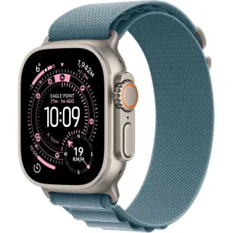 Apple Watch Ultra 3 GPS + Cellular 49 mm kućište od prirodnog titanija sa svijetloplavom alpskom loopom - veliko Apple Watch Ultra 3 GPS + Cellular 49 mm kućište od prirodnog titanija sa svijetloplavom alpskom loopom - veliko