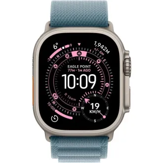 Apple Watch Ultra 3 GPS + Cellular 49 mm kućište od prirodnog titanija sa svijetloplavom alpskom loopom - veliko Apple Watch Ultra 3 GPS + Cellular 49 mm kućište od prirodnog titanija sa svijetloplavom alpskom loopom - veliko