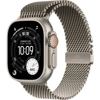 Apple Watch Ultra 3 GPS + Cellular 49 mm kućište od prirodnog titana s milanskom omčom od prirodnog titana - veliko Apple Watch Ultra 3 GPS + Cellular 49 mm kućište od prirodnog titana s milanskom omčom od prirodnog titana - veliko