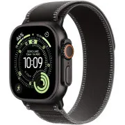Apple Watch Ultra 3 GPS + Cellular 49 mm crno titansko kućište s crnom/tamno sivom loopom za hodanje - M/L