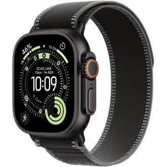 Apple Watch Ultra 3 GPS + Cellular 49 mm crno titansko kućište s crnom/tamno sivom loopom za hodanje - M/L Apple Watch Ultra 3 GPS + Cellular 49 mm crno titansko kućište s crnom/tamno sivom loopom za hodanje - M/L