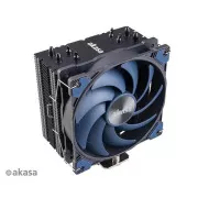 AKASA CPU hladnjak Alucia H4, Heatpipes, crna rebra