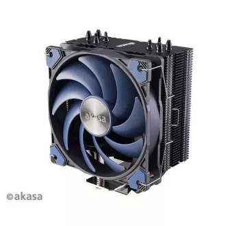 AKASA CPU hladnjak Alucia H4, Heatpipes, crna rebra