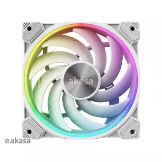 AKASA ventilator SOHO AR, 12cm ARGB PWM ventilator, 120x120x25mm, bijeli