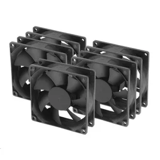 AKASA ventilator AK-8025LS-KT05 80x80, klizni ležaj, 3-pim, 5 kom u paketu