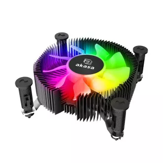 AKASA CPU hladnjak Socket Intel LGA1700, LGA1851, aRGB, Mini-ITX, low cooler