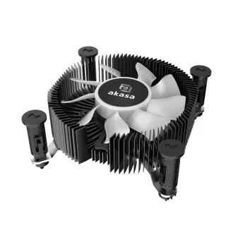 AKASA CPU hladnjak Socket Intel LGA1700, LGA1851, aRGB, Mini-ITX, low cooler