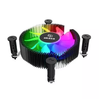 AKASA CPU hladnjak Socket Intel LGA1700, LGA1851, aRGB, Mini-ITX, low cooler