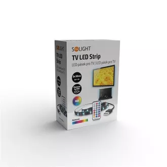 Solight LED RGB traka za TV, 2x 50cm, USB, prekidač, daljinski upravljač