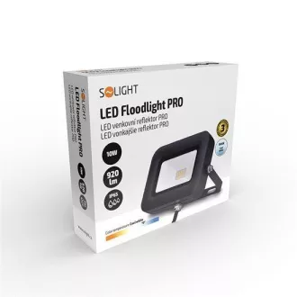 Solight LED reflektor PRO, 10W, 920lm, 5000K, IP65 Solight LED reflektor PRO, 10W, 920lm, 5000K, IP65