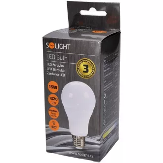 Solight LED žarulja, klasični oblik, 15W, E27, 6000K, 220°, 1275lm
