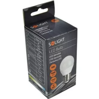 Solight LED žarulja, miniglobus, 6W, E27, 3000K, 510lm