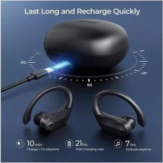 MPOW Flame Solo - sportske bluetooth slušalice, crne