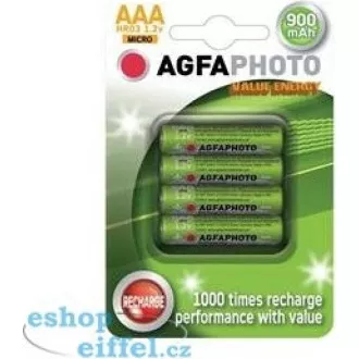 AgfaPhoto punjiva AAA NiMH baterija, 900mAh, blister 4 kom