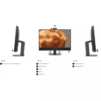 DELL PC AiO Pro 24 All-in-One QC24251/TPM/U5-235T/16GB/512SSD/Bez dodira/Integrirano/130W/WLAN/Kb&Mse/W11 Pro/3Y PS NBD
