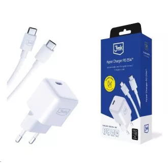 3mk mrežni punjač Hyper Charger PD 25W + USB-C kabel 3mk mrežni punjač Hyper Charger PD 25W + USB-C kabel