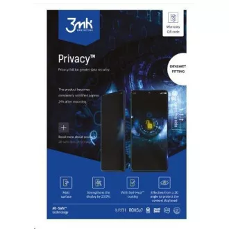 3mk All-Safe - AIO folija za privatnost BH za suho i mokro pričvršćivanje telefona, 5 kom. 3mk All-Safe - AIO folija za privatnost BH za suho i mokro pričvršćivanje telefona, 5 kom.