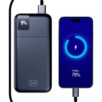 3mk power bank - PowerHouse 20000 mAh, USB-C + USB-A 3mk power bank - PowerHouse 20000 mAh, USB-C + USB-A