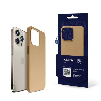 3mk zaštitna maska HARDY silikonska MagCase za Apple iPhone 15 Pro, tamno zlatna