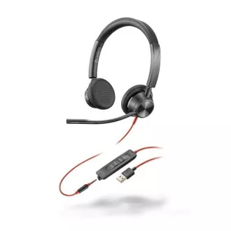 Poly Blackwire 3325 slušalice, 3,5 mm jack, USB-A, stereo Poly Blackwire 3325 slušalice, 3,5 mm jack, USB-A, stereo