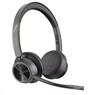 Poly Voyager 4320 MS Teams bežične slušalice, BT700 USB-A adapter, stereo, stalak za punjenje