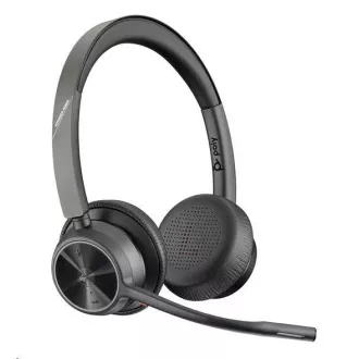 Poly Voyager 4320 MS Teams bežične slušalice, BT700 USB-C adapter, stereo, stalak za punjenje