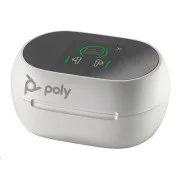 Poly Voyager Free 60+ bluetooth slušalice, BT700 USB-C adapter, torbica za punjenje na dodir, bijela
