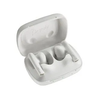 Poly Voyager Free 60 bluetooth slušalica, BT700 USB-C adapter, torbica za punjenje, bijela Poly Voyager Free 60 bluetooth slušalica, BT700 USB-C adapter, torbica za punjenje, bijela