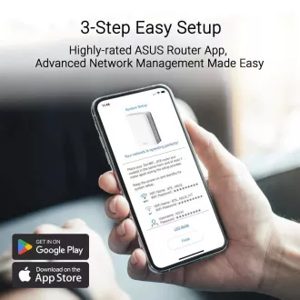 ASUS ZenWifi BT8 1-pack, WiFi7 Extendable Router, AiMesh, 1x WAN, 3x LAN, 1x 3.0