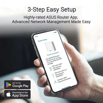 ASUS ZenWifi BD4 1-pack, WiFi7 Extendable Router, AiMesh, 2x WAN/LAN