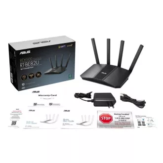 ASUS RT-BE82U WiFi 7 proširivi ruter, AiMesh, 1x WAN, 4x LAN