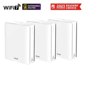 ASUS ZenWifi BQ16 paket od 3, WiFi7 proširivi ruter, AiMesh, 2x WAN/LAN, 3x LAN, 1x USB 3.0