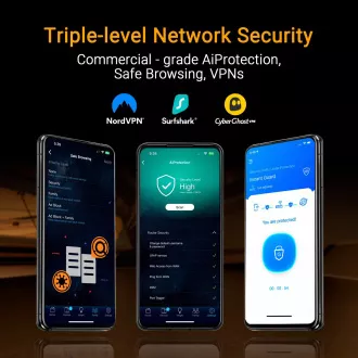 ASUS Gaming Router TUF-BE9400 3-pojasni WiFi7 Router, 1x WAN, 3x LAN, AiMesh ASUS Gaming Router TUF-BE9400 3-pojasni WiFi7 Router, 1x WAN, 3x LAN, AiMesh
