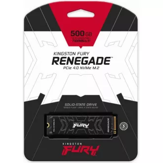 Kingston FURY RENEGADE SSD 500 GB M.2 2280 NVMe™ PCIe Gen 4 (R 7300 MB/s; W 3900 MB/s)