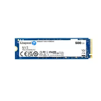 Kingston SSD 500GB NV3, M.2 2230, NVMe PCIe Gen4x4, (brzina prijenosa: 5000MB/s; brzina prijenosa: 3000MB/s) Kingston SSD 500GB NV3, M.2 2230, NVMe PCIe Gen4x4, (brzina prijenosa: 5000MB/s; brzina prijenosa: 3000MB/s)