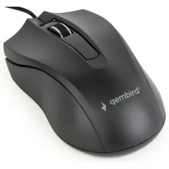 GEMBIRD miš MUS-3B-01, žičani, optički, 1000 dpi, USB, crni