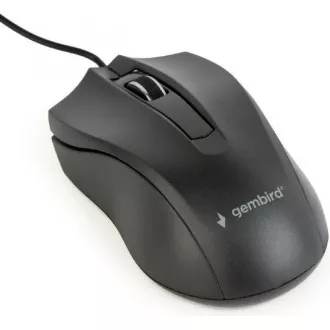 GEMBIRD miš MUS-3B-01, žičani, optički, 1000 dpi, USB, crni