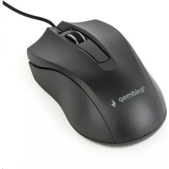 GEMBIRD miš MUS-3B-01, žičani, optički, 1000 dpi, USB, crni