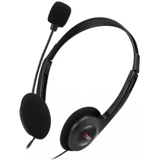 C-TECH Slušalice s mikrofonom MHS-03E, crne