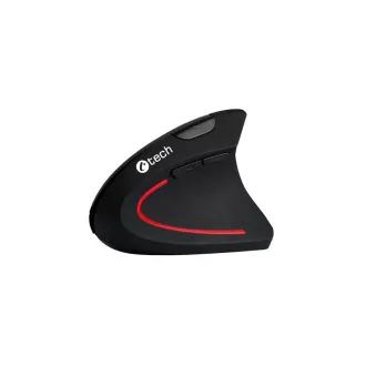 C-TECH miš VEM-09C, vertikalni, 6 tipki, crni, USB