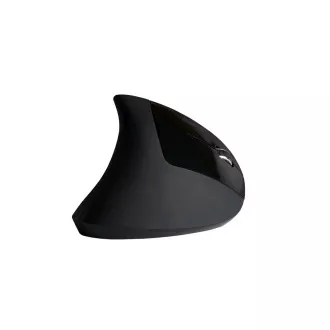 C-TECH miš VEM-09C, vertikalni, 6 tipki, crni, USB
