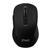 C-TECH miš Dual mode WLM-12BK, bežični, 1600DPI, 6 tipki, crni, USB nano prijemnik