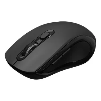 C-TECH miš Dual mode WLM-12BK, bežični, 1600DPI, 6 tipki, crni, USB nano prijemnik