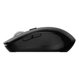 C-TECH miš Dual mode WLM-12BK, bežični, 1600DPI, 6 tipki, crni, USB nano prijemnik