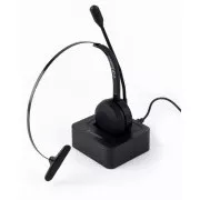 GEMBIRD Slušalica BTHS-M-01, pogodna za call centre, mikrofon, Bluetooth, crna