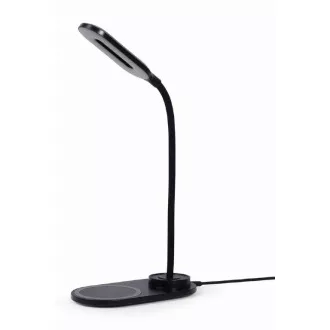 GEMBIRD bežični QI punjač, 10W, sa LED lampom, crni