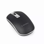 GEMBIRD miš MUSW-4B-06, crno-srebrni, bežični, USB nano prijemnik